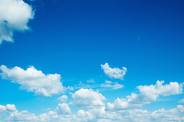 Blue sky with clouds