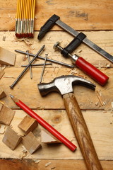 Wall Mural - carpenter's tools