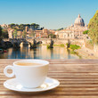 Cup of coffee in Rome