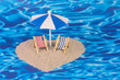 © Vista Photo - Heart shaped island with toy objects