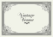 Vintage Ornament Border. Decorative Floral Frame Vector.