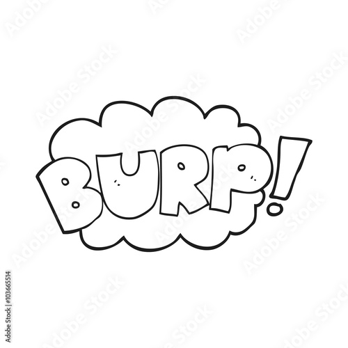 Black And White Cartoon Burp Text Buy This Stock Vector And Explore Similar Vectors At Adobe Stock Adobe Stock