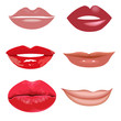 © olga_63 - варианты разных губ на белом фоне