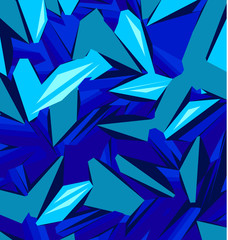 Poster - Background design with different shades of blue