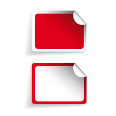 Poster - Blank labels or stickers vector