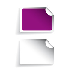 Poster - Blank labels or stickers vector