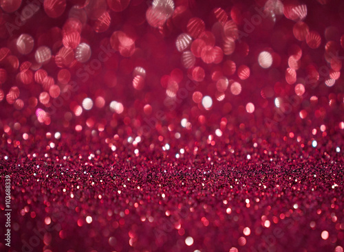 Fotografía ruby red glitter bokeh abstract background