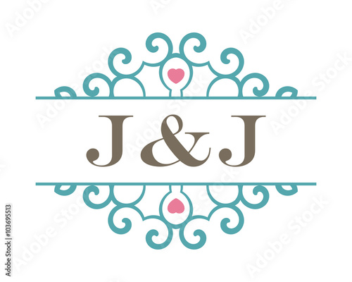 J J Initial Ornament Wedding Logo Buy This Stock Vector And Explore Similar Vectors At Adobe Stock Adobe Stock