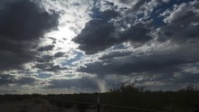 Clouds And Virga Over The Desert - Time Lapse