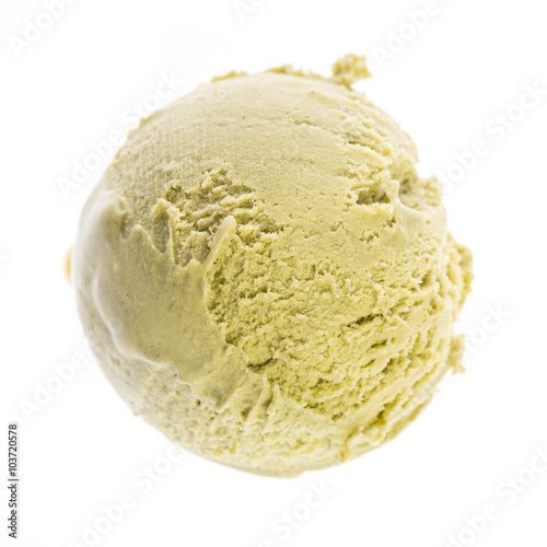 Pistazieneis Einzelne Kugel Eis Auf Weissem Hintergrund Buy This Stock Photo And Explore Similar Images At Adobe Stock Adobe Stock