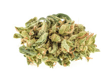Marijuana Buds Isolated On White Background