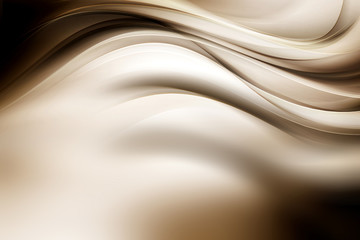 Poster - Abstract Brown Waves Background