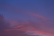 Twilight Sky Background, Blue Sunset Sky With Cloud