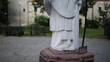 Monument St. Adalbert (Swiety Wojciech) In Paslek. Paslek Is A Town In The Warmian-Masurian Voivodeship, Poland.
