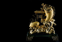 Sacred Fish Object Is God Of Rich And Money For Chinese.
