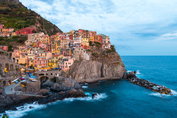 Manorola village in Cinque Terre, Italy