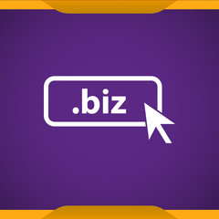 Poster - Domain BIZ icon. Top-level internet domain