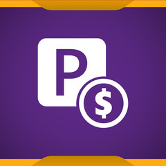 Aufkleber - Paid parking icon