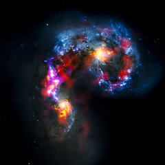 Wall Mural - View Galaxy system isolated Elements of this image furnished by NASA
