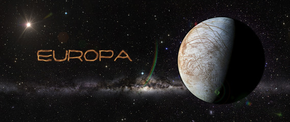 Wall Mural - europe in outer space.