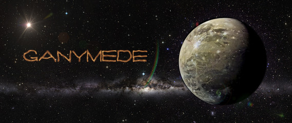 Wall Mural - Ganimede in outer space.