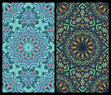 Set Of Seamless Patterns: Detailed Vector Persian Carpet