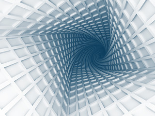 Wall Mural - abstract architecture tunnel with light background
