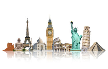 Wall Mural - .famous monuments of the world