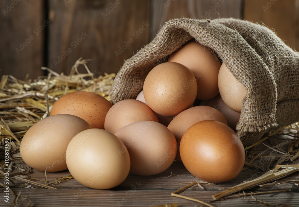 Fotoobraz Raw organik farm eggs beton architektoniczny