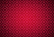 Minimalistic Red Poker Background With Texture Composed From Card Symbols