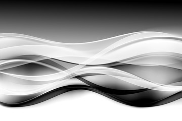 Aufkleber - Futuristic Abstract Waves Background
