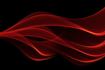 Wall Mural - red glow energy wave. lighting effect abstract background with c