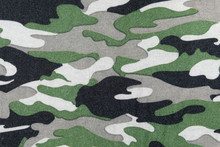 Camouflage Pattern On Fabric