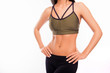 © deagreez - Close up  photo of perfect fit slim woman's belly