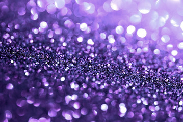 Wall Mural - smooth blur purple glitter bokeh texture abstract background