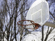 Basketball Hoop In The Park