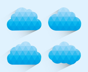 Sticker - Cloud icon design 