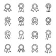 Rosette icons. Vector illustration