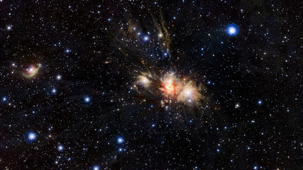 Wall Mural - stars nebula in space. elements of this image furnished by nasa