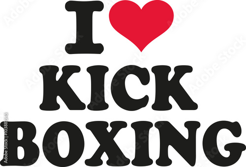 Dekoracja na wymiar  kocham-kickboxing