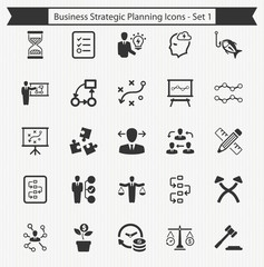 Business Strategic Planning Icons - Set 1