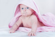 © jordano - Sweet small baby covered with a towel