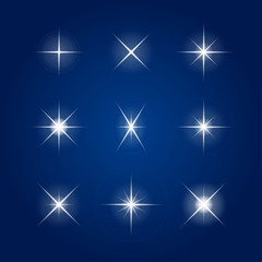 Wall Mural - vector element - flash, highlight, star.