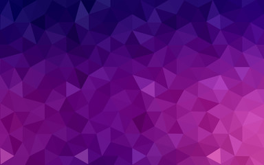 Wall Mural - Dark purple polygonal design pattern, which consist of triangles and gradient in origami style.