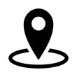 Map marker location on map flat icon for apps and websites