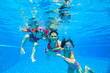 © yanlev - girls with mother playing  underwater