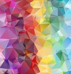 Abstract multicolor background. Vector polygonal design illustra