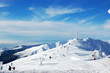 © dragunoff - Landscape with mountains and blue sky.
