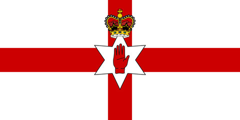 vector of northern ireland flag.