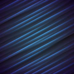 Wall Mural - Abstract glowing stripes dark background.